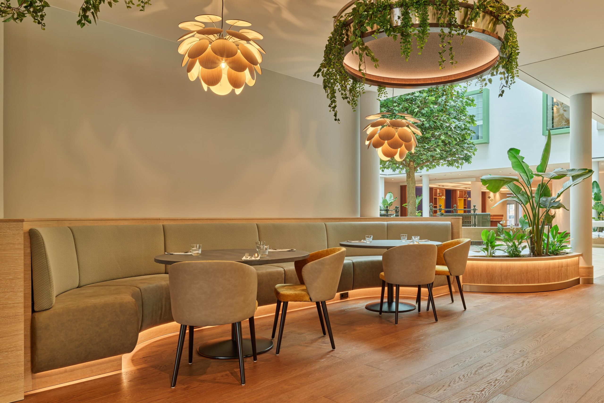 Signature gourmet dishes at voco The Hague - Botanica restaurant and bar lounge